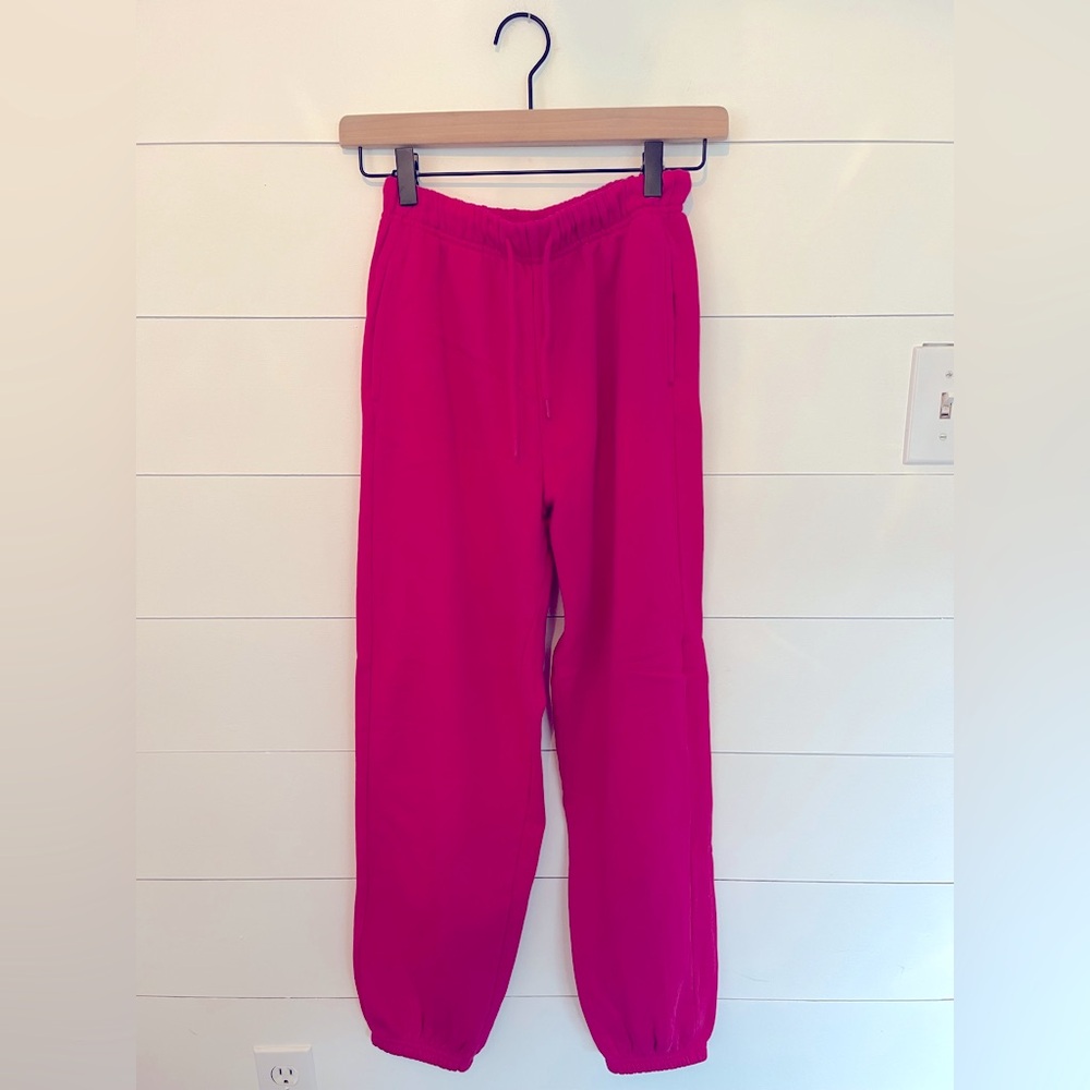 Old Navy Pink Sweatpants with Tapered Ankle Pink Woman’s XSmall
